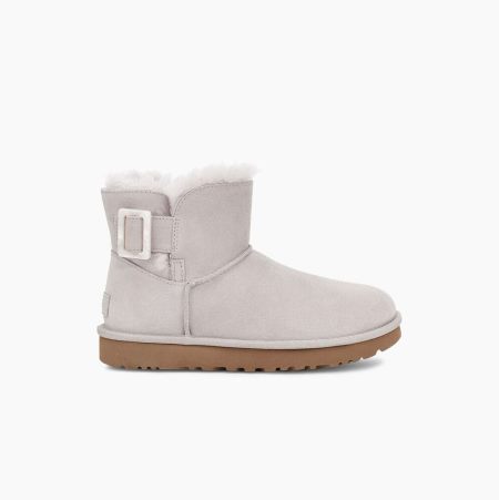 UGG Mini Bailey Fashion Buckle White Boots for Women (YROK53092)